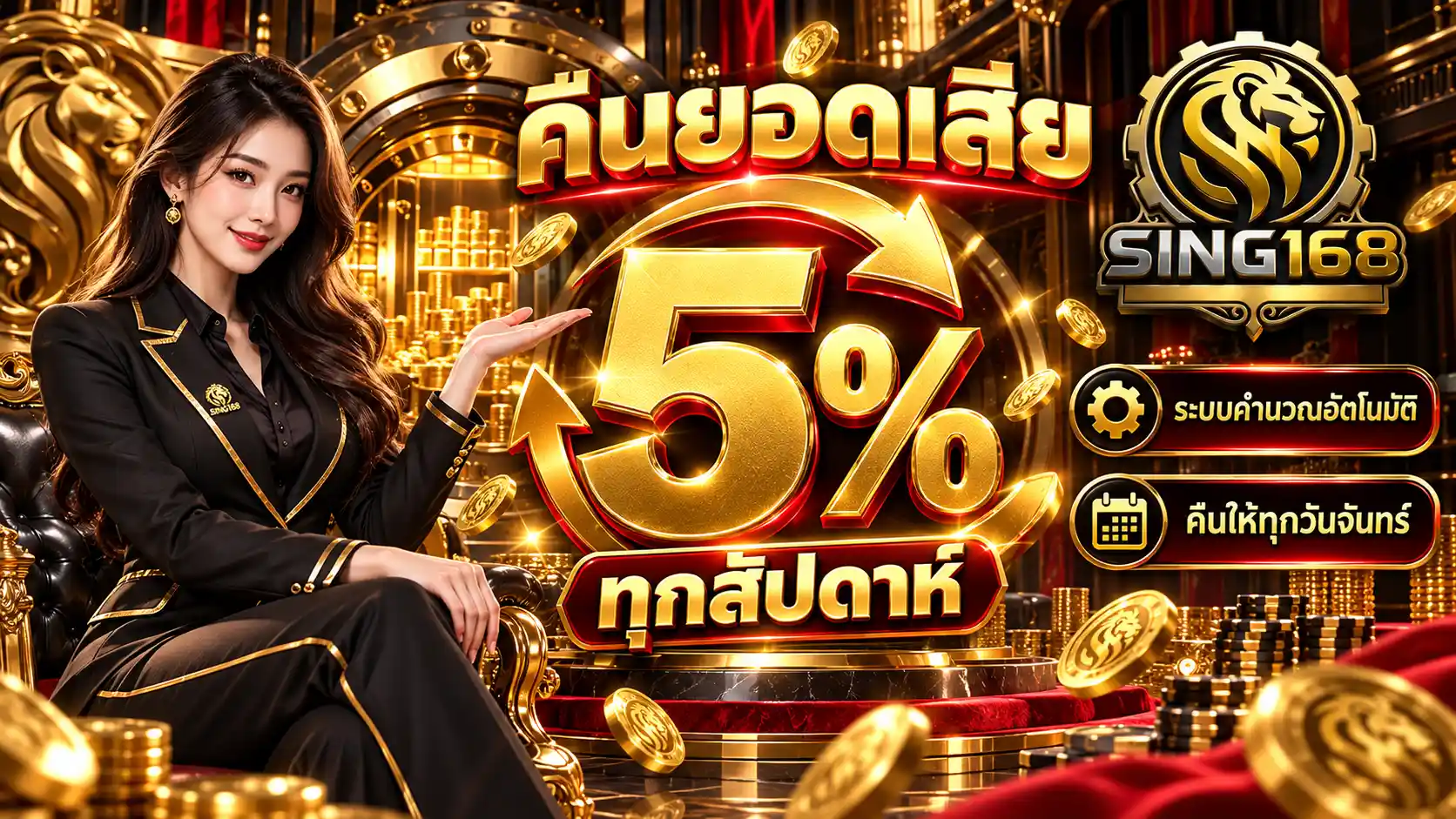 SING168 รวมโต๊ะคาสิโนมาแรง แทงมันส์ทุกไม้ พาทำเงิน 24 ชั่วโมง