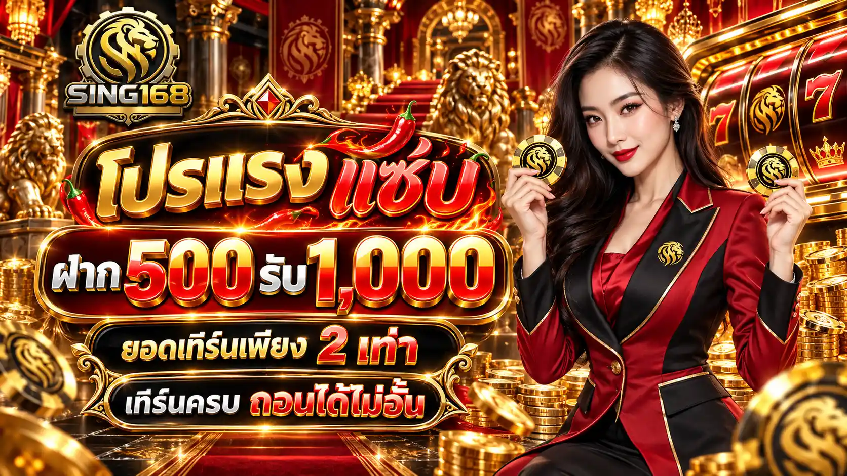 SING168 รวมโต๊ะคาสิโนมาแรง แทงมันส์ทุกไม้ พาทำเงิน 24 ชั่วโมง